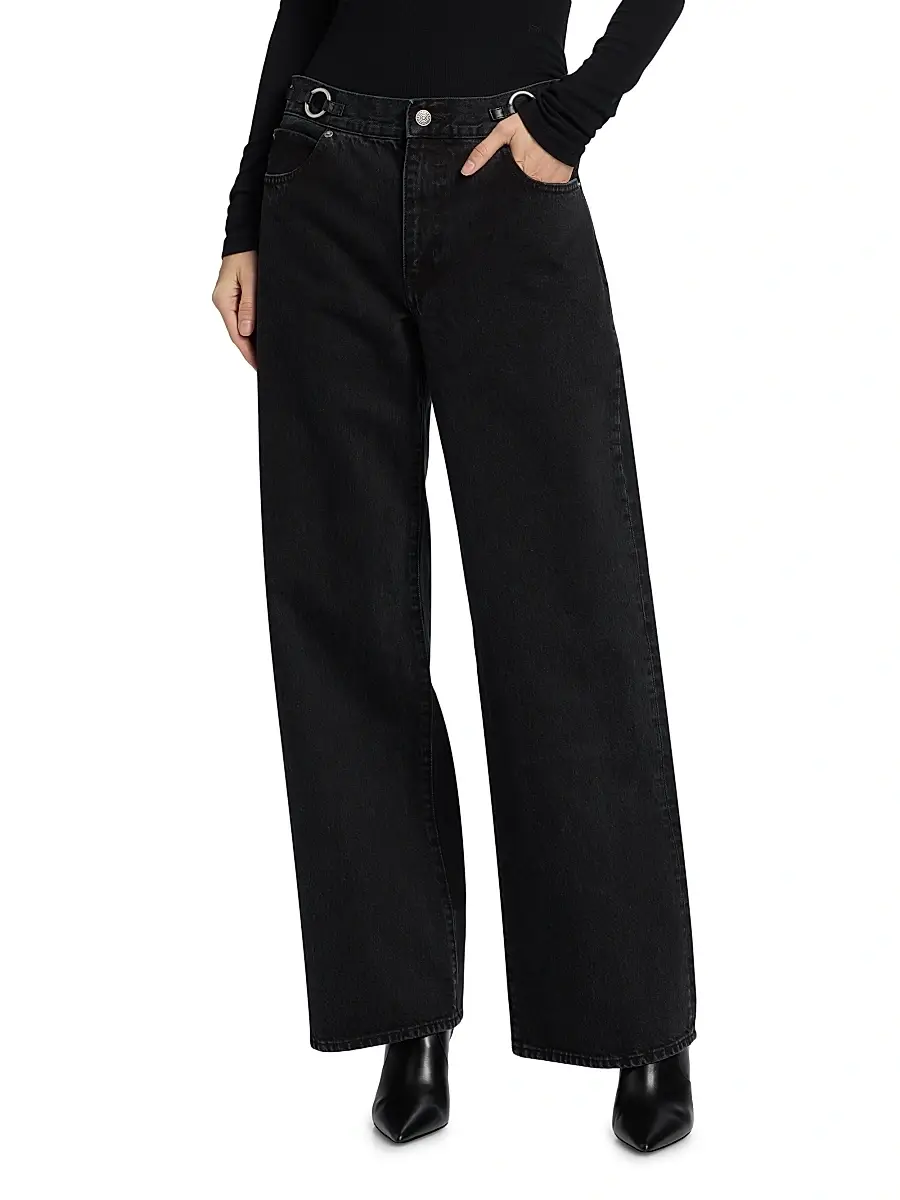 Frame Women's The O-Ring Stroll Wide-Leg Jeans | Thumbnail 3 Frame Women's The O-Ring Stroll Wide-Leg Jeans | Thumbnail 3