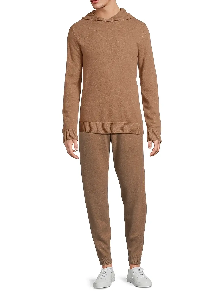 Onia Men's Cashmere Drawstring Joggers - Camel | Thumbnail 2 Onia Men's Cashmere Drawstring Joggers - Camel | Thumbnail 2