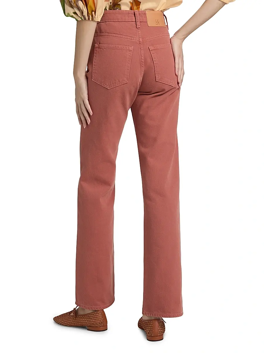 Ulla Johnson Women's Agatha Pintuck Straight-Leg Jeans | Thumbnail 5 Ulla Johnson Women's Agatha Pintuck Straight-Leg Jeans | Thumbnail 5