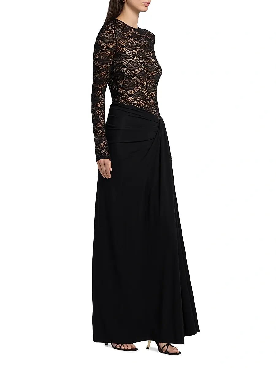 Ronny Kobo Women's Amalyia Lace Maxi Dress | Thumbnail 4 Ronny Kobo Women's Amalyia Lace Maxi Dress | Thumbnail 4