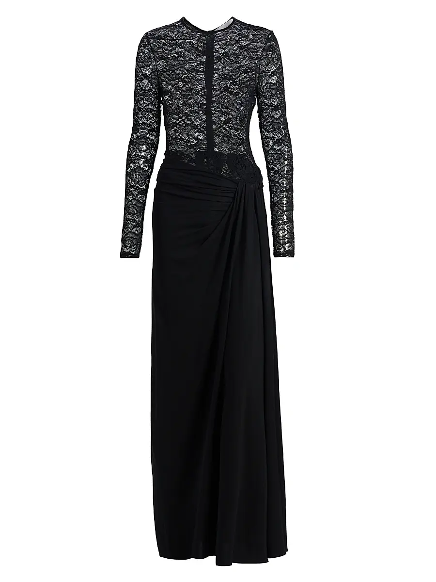 Ronny Kobo Women's Amalyia Lace Maxi Dress - Black | Image 1 Ronny Kobo Women's Amalyia Lace Maxi Dress - Black | Image 1