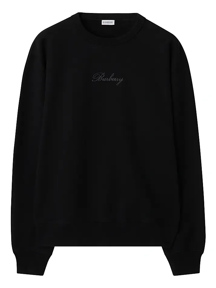 Burberry Men's Rowan Logo Cotton Crewneck Sweatshirt