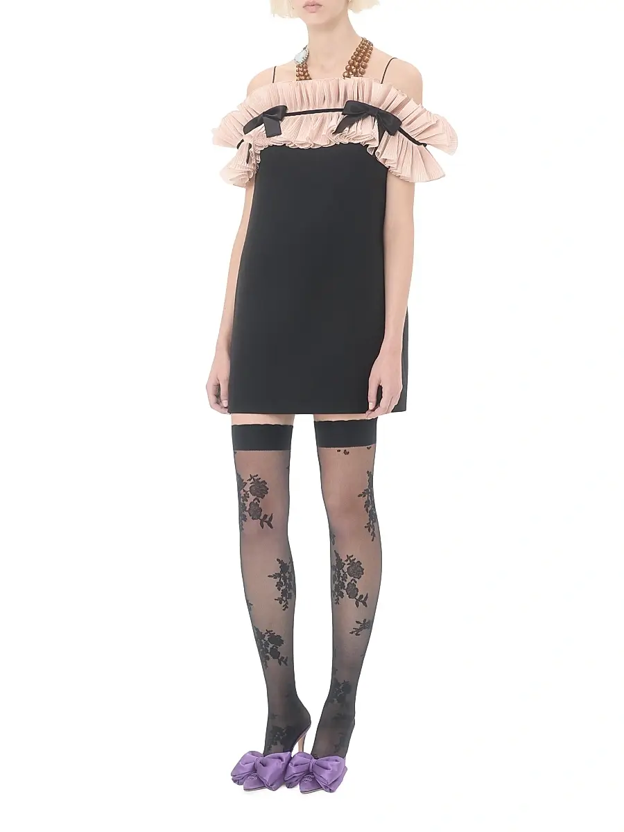 Valentino Women's Crepe Couture Short Dress | Thumbnail 7 Valentino Women's Crepe Couture Short Dress | Thumbnail 7