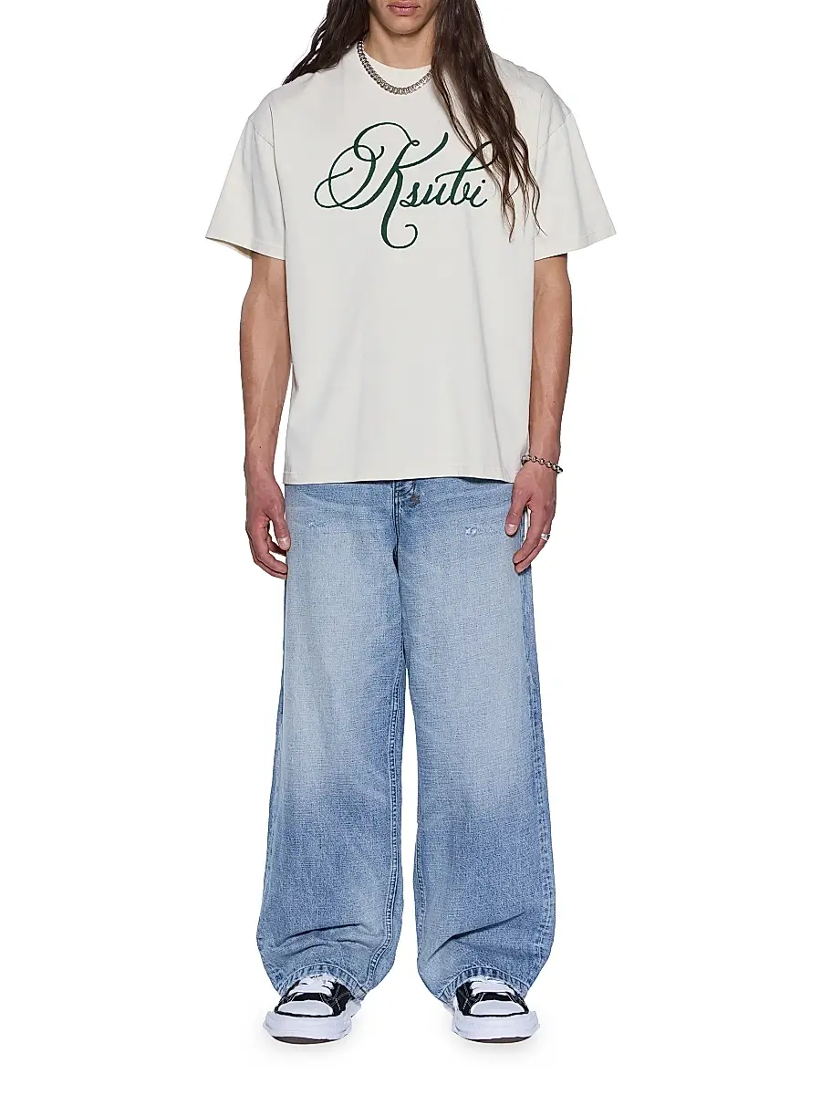 Ksubi Men's Logo Cotton Jersey Oversized T-Shirt - White | Thumbnail 2 Ksubi Men's Logo Cotton Jersey Oversized T-Shirt - White | Thumbnail 2
