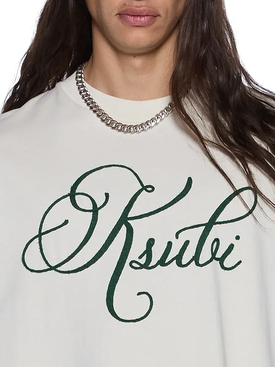 Ksubi Men's Logo Cotton Jersey Oversized T-Shirt - White | Thumbnail 4 Ksubi Men's Logo Cotton Jersey Oversized T-Shirt - White | Thumbnail 4