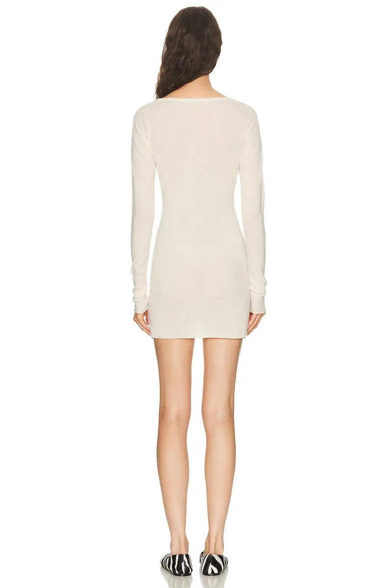 Skims Sheer Cashmere Henley Mini Dress | Thumbnail 3