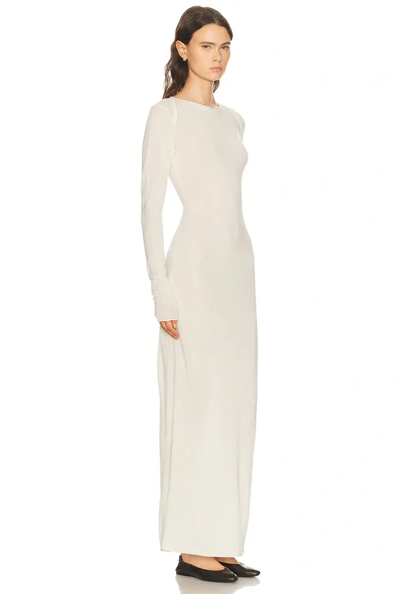 Skims Sheer Cashmere Long Sleeve Maxi Dress | Thumbnail 2