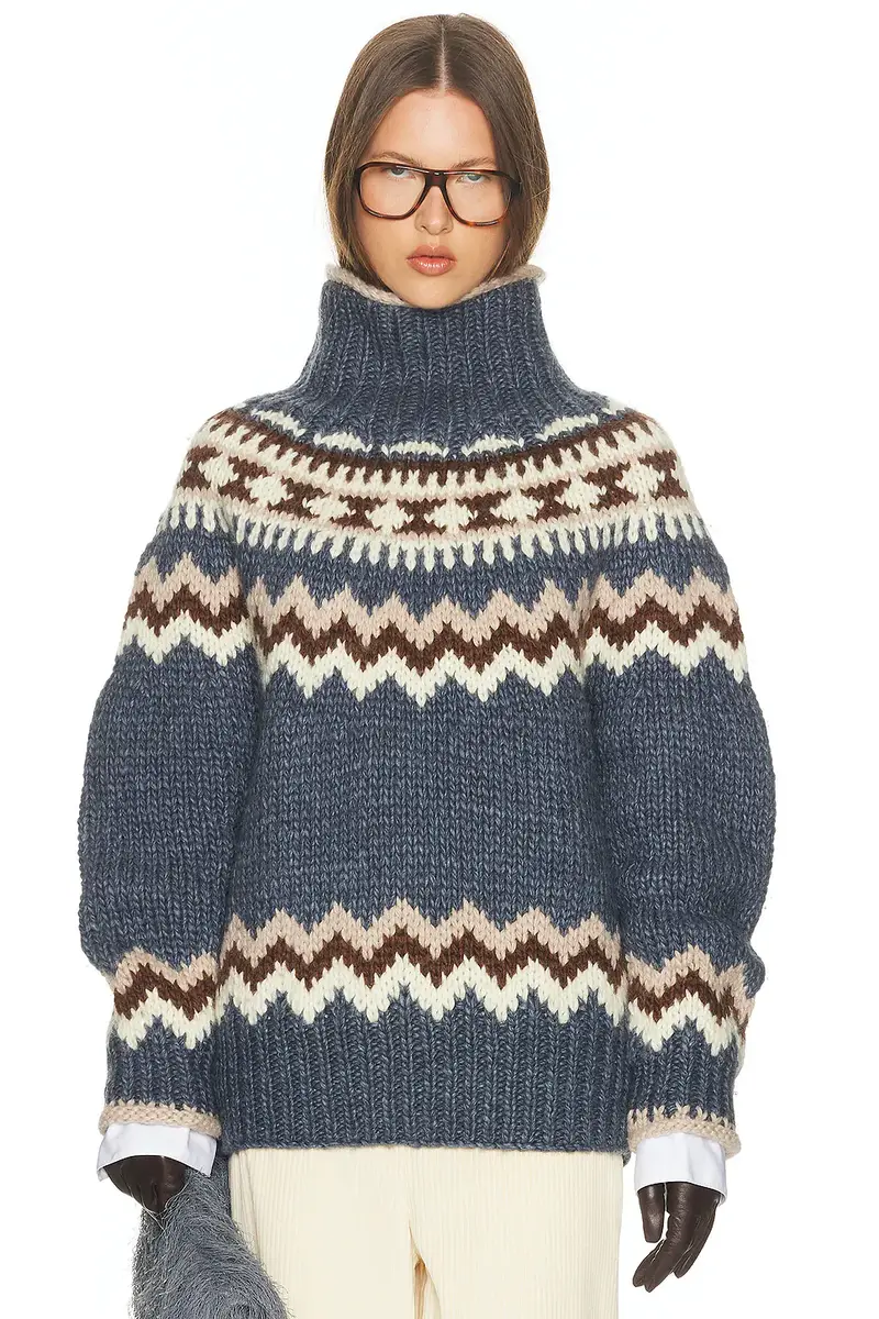 Helsa Asta Fairisle Sweater