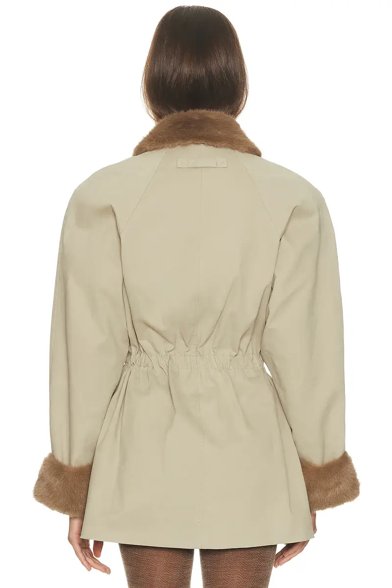 Helsa The Balmoral Jacket With Faux Fur Trim | Thumbnail 3