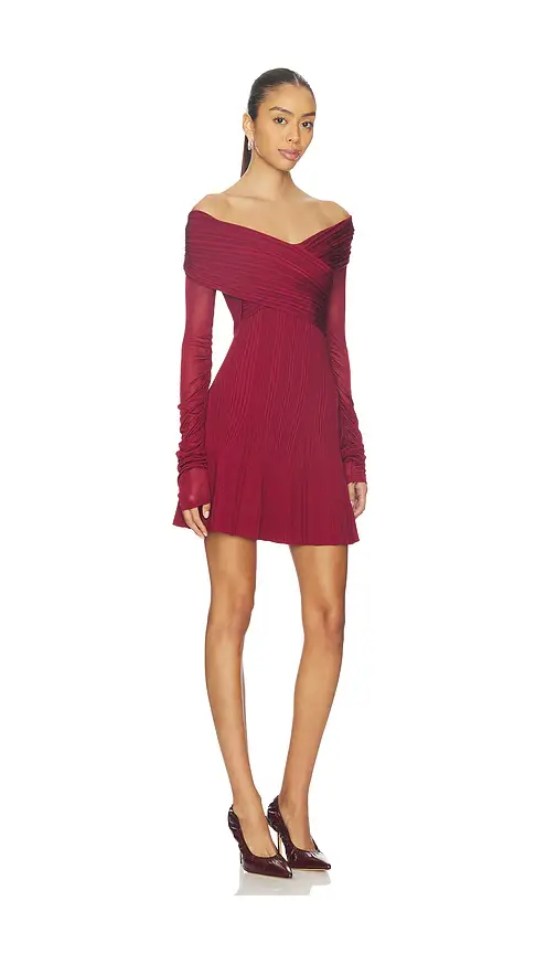 self-portrait Viscose Knit Mini Dress | Thumbnail 2 self-portrait Viscose Knit Mini Dress | Thumbnail 2
