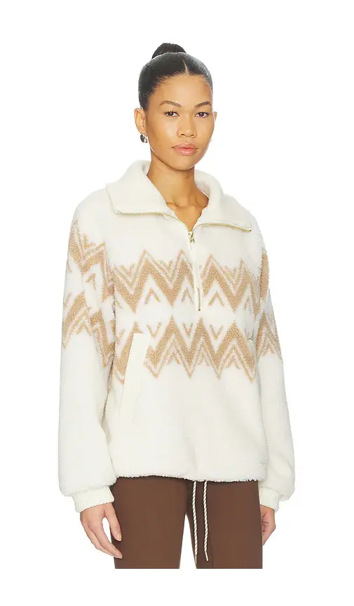 Varley Hendrik Half Zip Sherpa Jacket | Thumbnail 2
