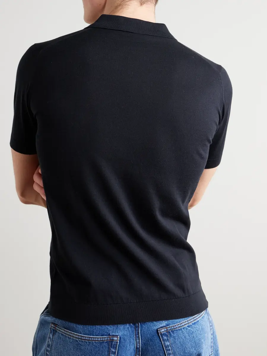 John Smedley Adrian Slim-Fit Sea Island Cotton Polo Shirt - Men | Thumbnail 4
