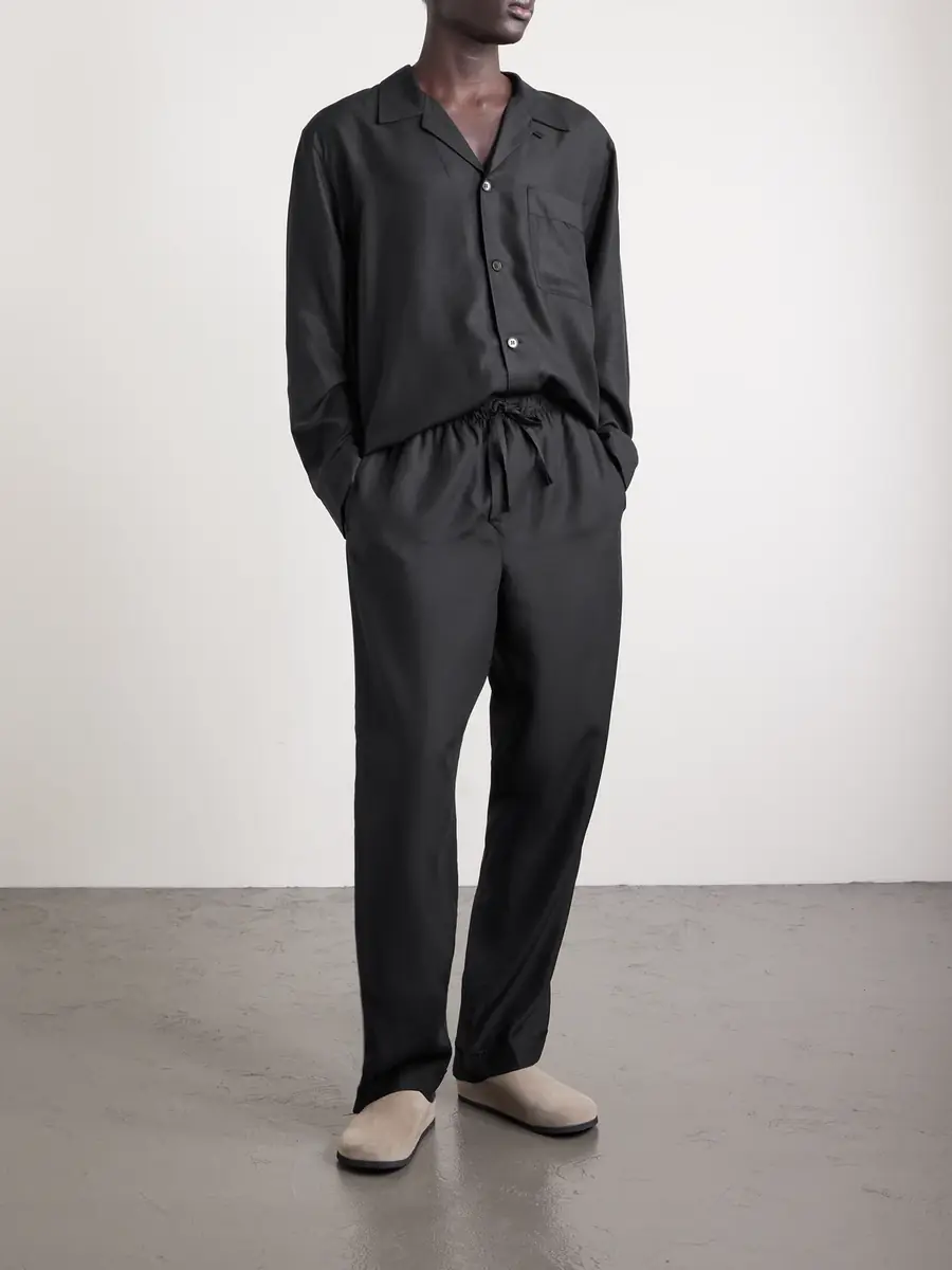 CDLP Straight-Leg Lyocell Pyjama Trousers - Men | Thumbnail 2 CDLP Straight-Leg Lyocell Pyjama Trousers - Men | Thumbnail 2