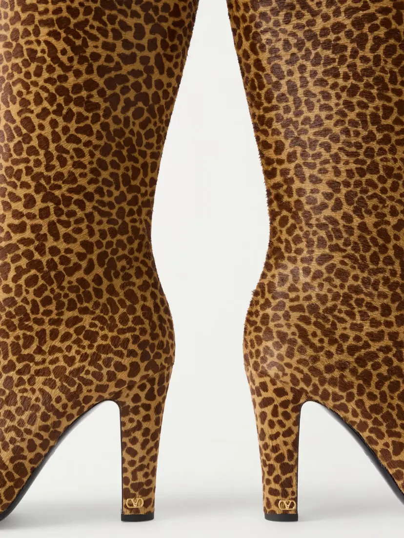 Valentino Garavani Hotty 100 Leopard-print Calf Hair Knee Boots | Thumbnail 4 Valentino Garavani Hotty 100 Leopard-print Calf Hair Knee Boots | Thumbnail 4