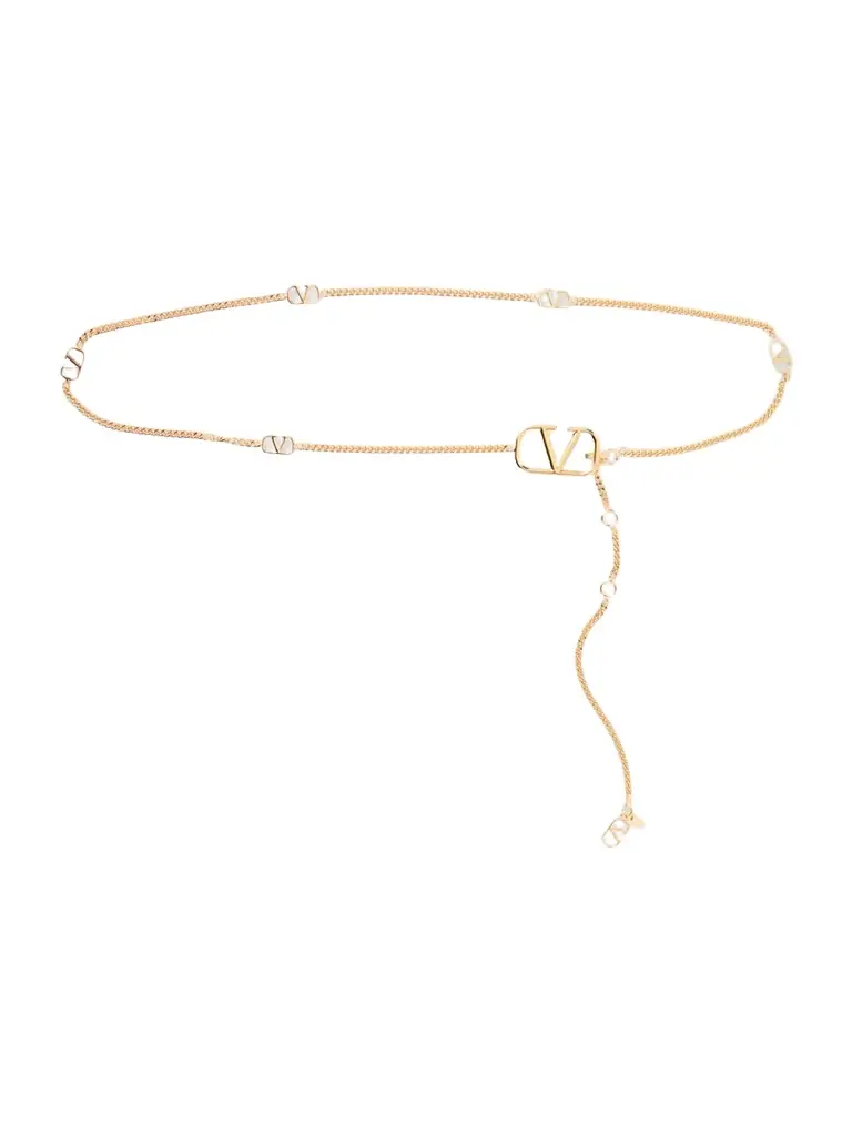Valentino Garavani Vlogo Gold-tone Belt | Image 1 Valentino Garavani Vlogo Gold-tone Belt | Image 1
