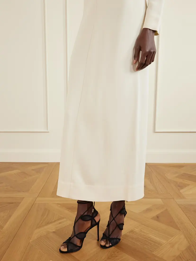 Aquazzura Fatal Attraction 105 Suede-trimmed Mesh Sandals | Thumbnail 2