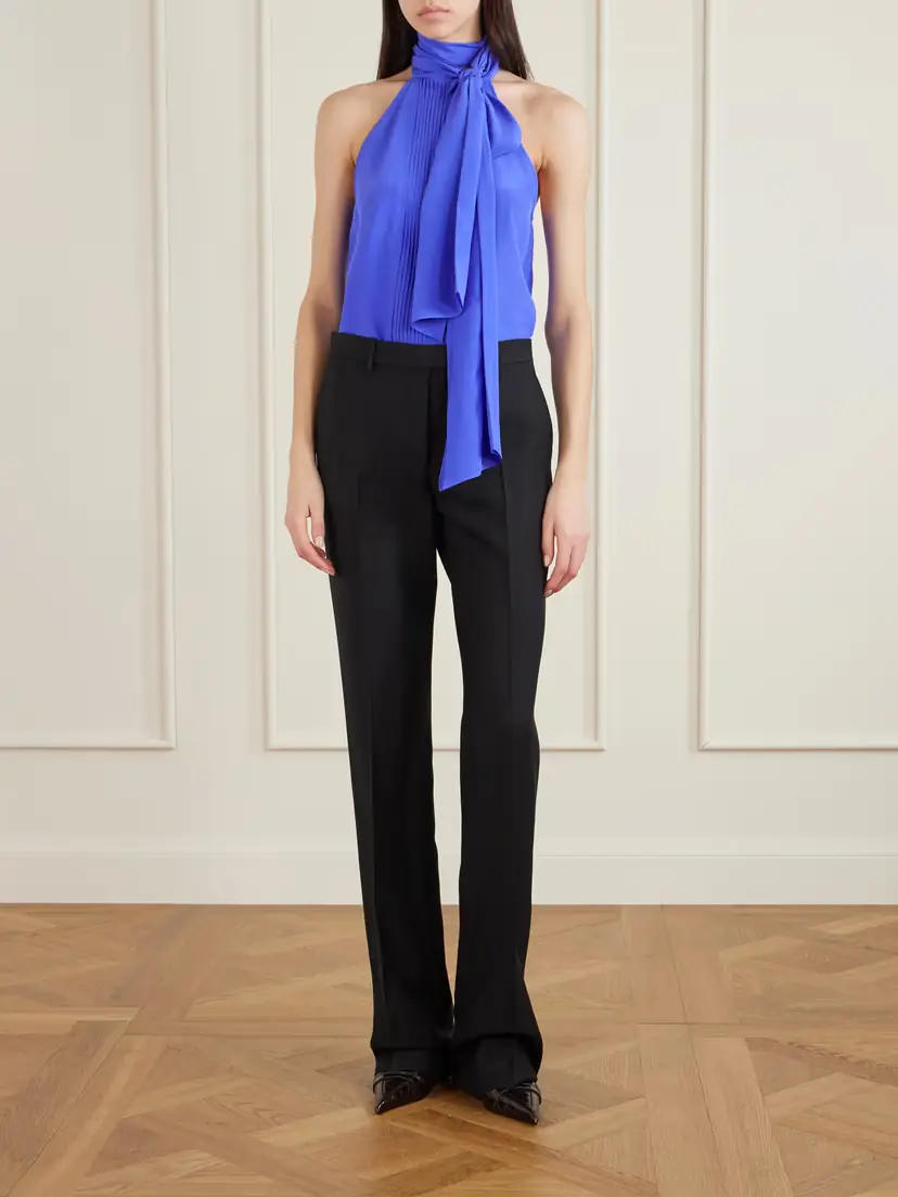 Tom Ford Pleated Silk-crepe De Chine Blouse | Thumbnail 2