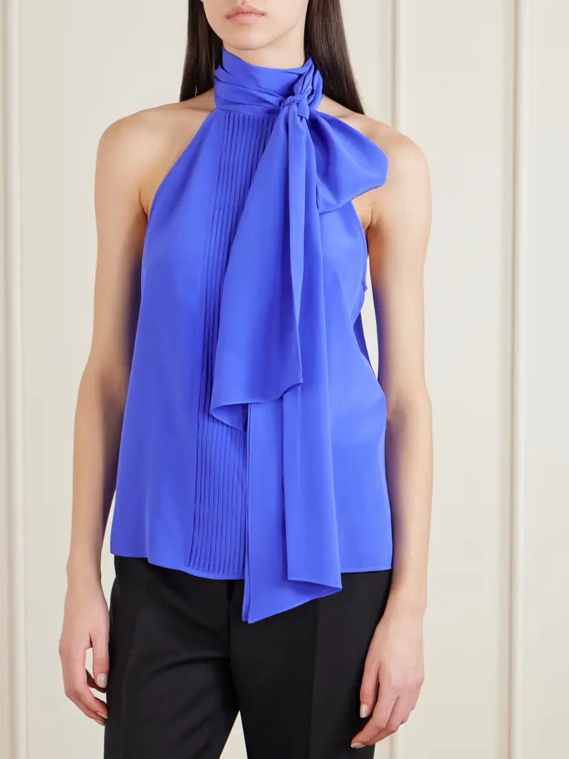 Tom Ford Pleated Silk-crepe De Chine Blouse | Thumbnail 3