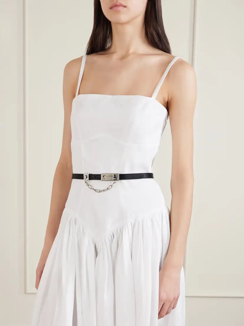 Gabriela Hearst Lock Chain-detailed Leather Belt | Thumbnail 2