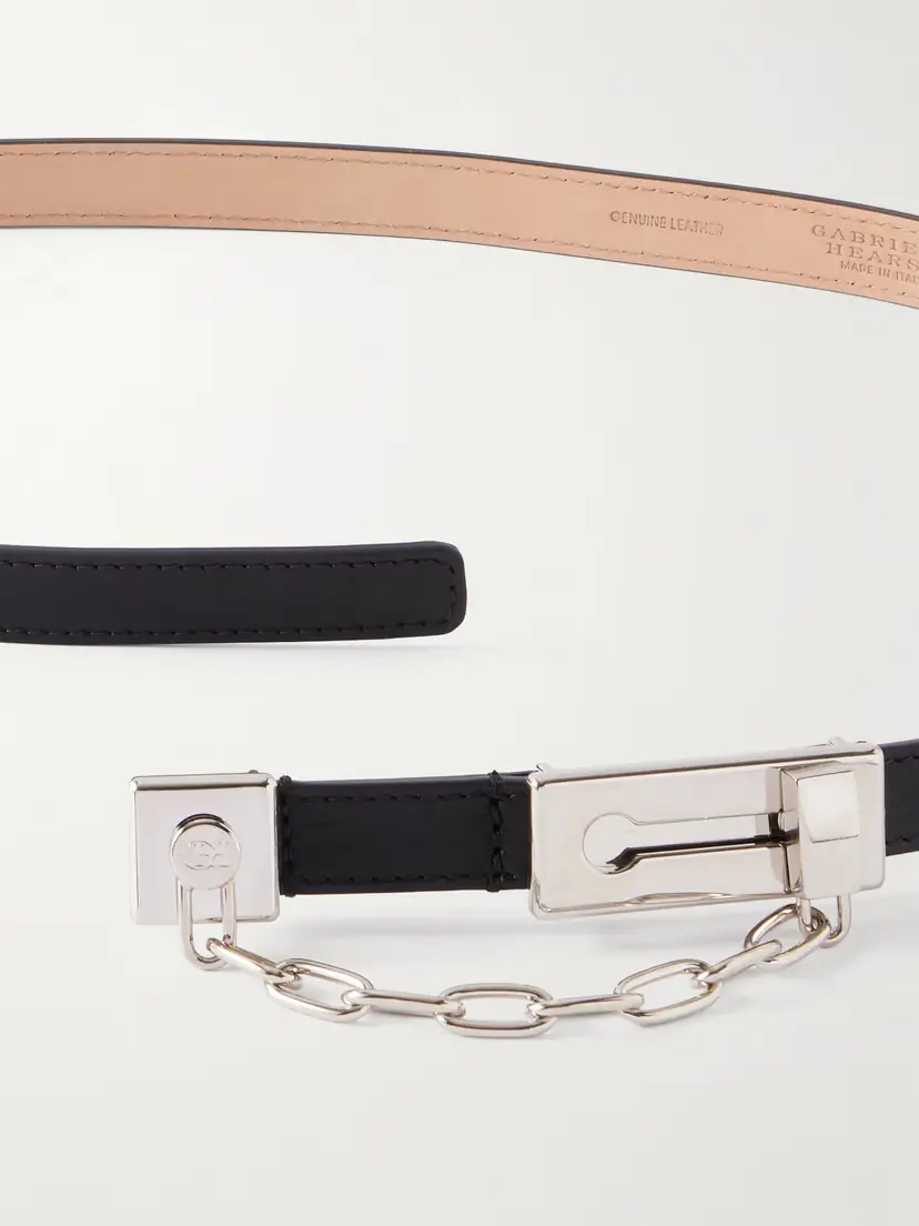 Gabriela Hearst Lock Chain-detailed Leather Belt | Thumbnail 3