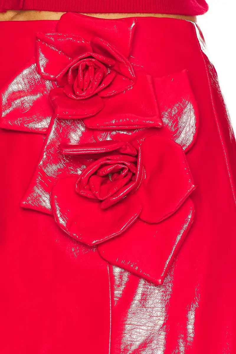 Aknvas Liva Faux Leather Rose Skirt | Thumbnail 6 Aknvas Liva Faux Leather Rose Skirt | Thumbnail 6