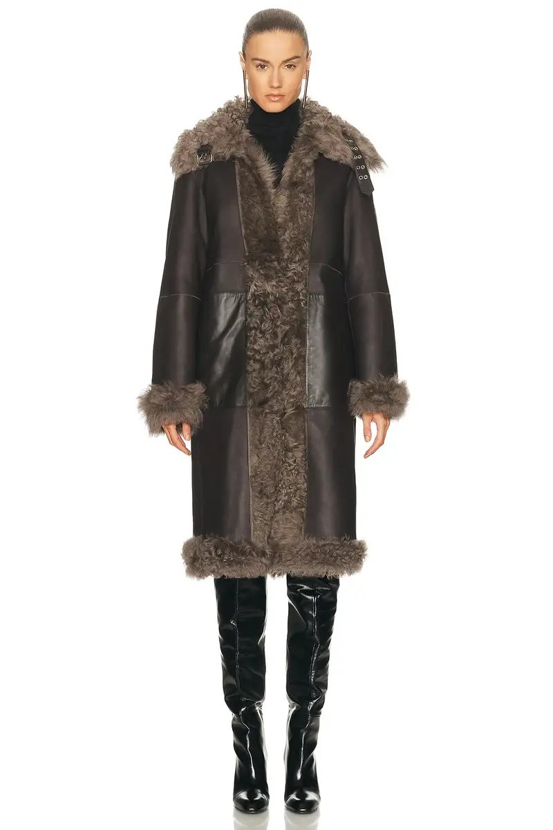 Helmut Lang Shearling Coat | Thumbnail 2 Helmut Lang Shearling Coat | Thumbnail 2