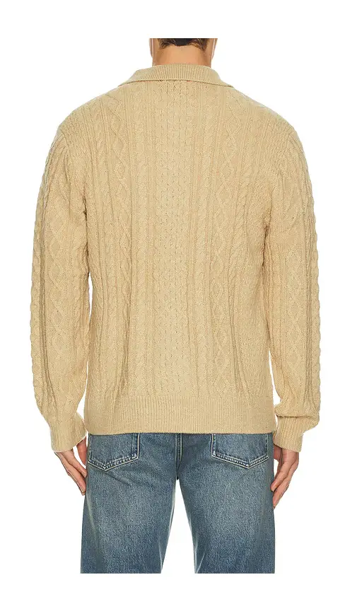 Rhythm Mohair Quarter Zip Fisherman Sweater | Thumbnail 2 Rhythm Mohair Quarter Zip Fisherman Sweater | Thumbnail 2