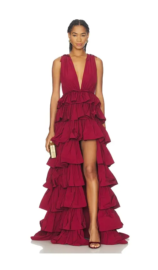Aknvas Henriette Ruffle Gown