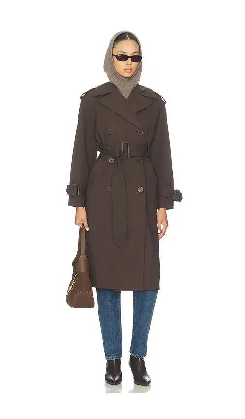 Susana Monaco Double Knit Trench Coat | Image 1 Susana Monaco Double Knit Trench Coat | Image 1