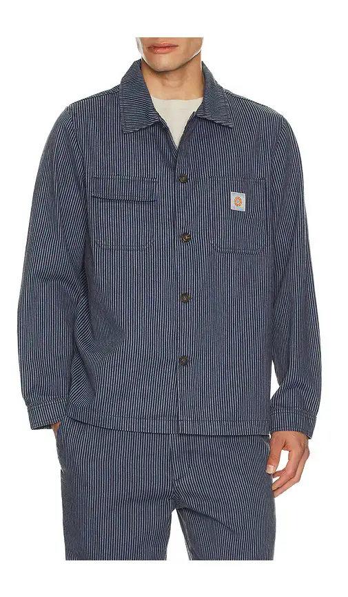 Rhythm Hickory Stripe Work Shirt | Image 1 Rhythm Hickory Stripe Work Shirt | Image 1