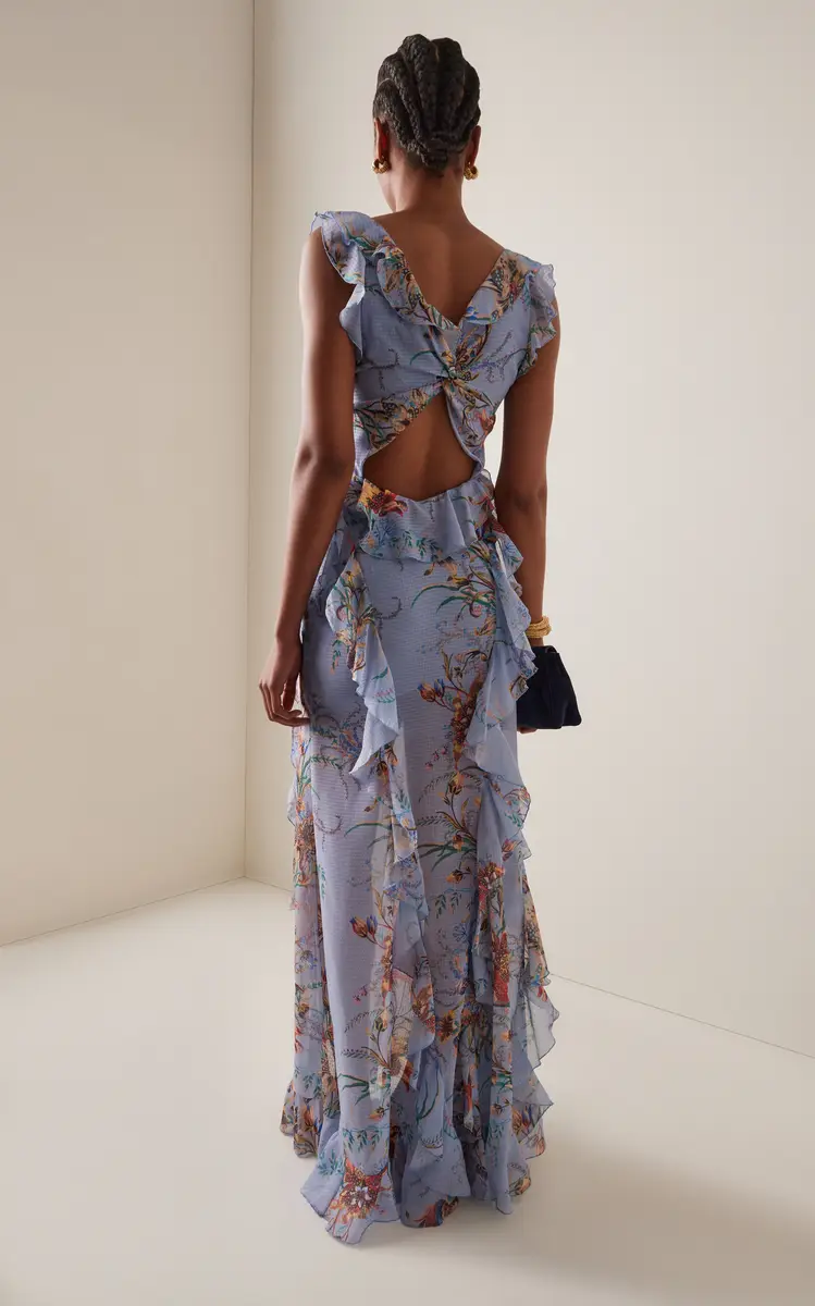 Etro Ruffled Maxi Dress | Thumbnail 4 Etro Ruffled Maxi Dress | Thumbnail 4