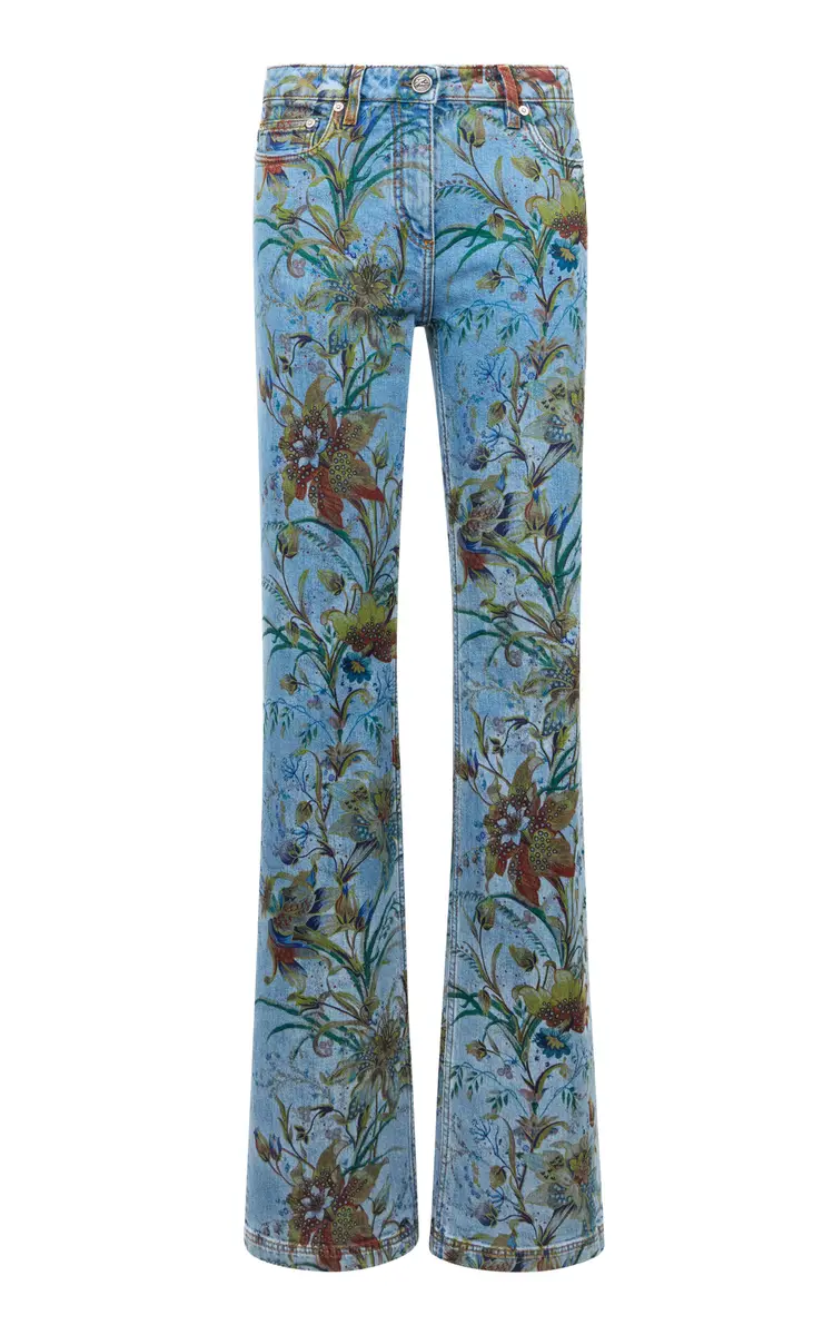 Etro Printed Low-Rise Flared Jeans | Thumbnail 5 Etro Printed Low-Rise Flared Jeans | Thumbnail 5