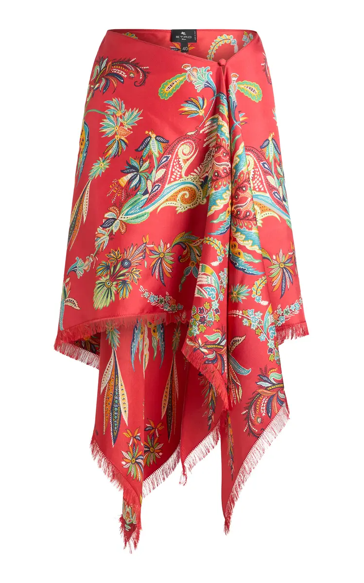 Etro Patterned Jersey Knee-Length Skirt | Image 1 Etro Patterned Jersey Knee-Length Skirt | Image 1