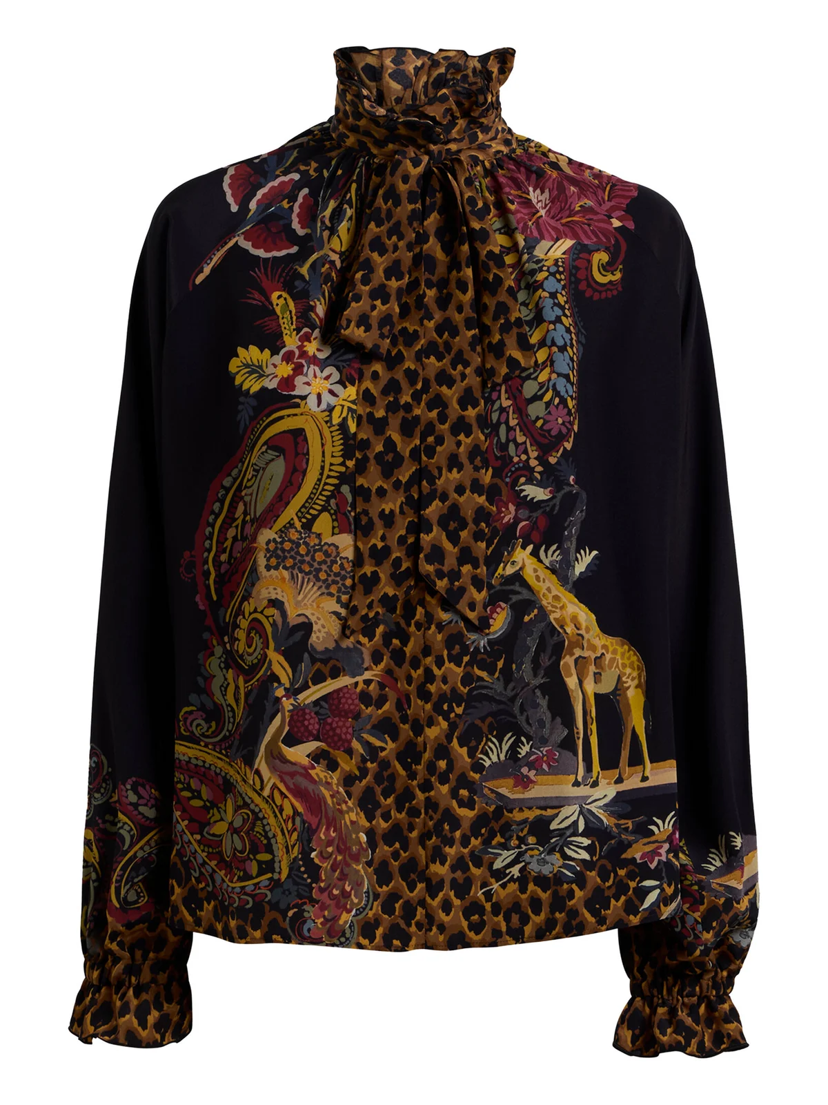 Animal-Printed Blouse Animal-Printed Blouse