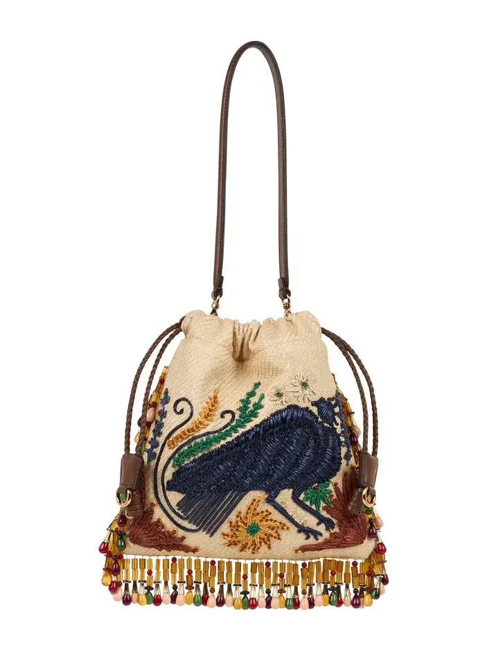 Small Kalispera Raffia Bag
