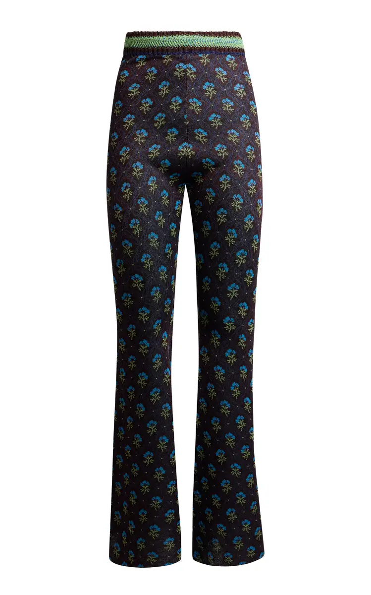 Etro Printed Knit Flared Pants