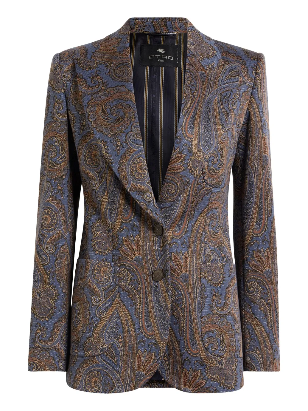 Printed Cotton-Blend Blazer Printed Cotton-Blend Blazer