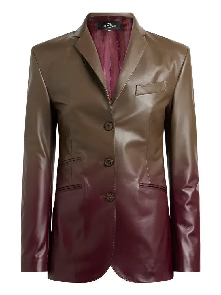 Ombré Leather Blazer Ombré Leather Blazer