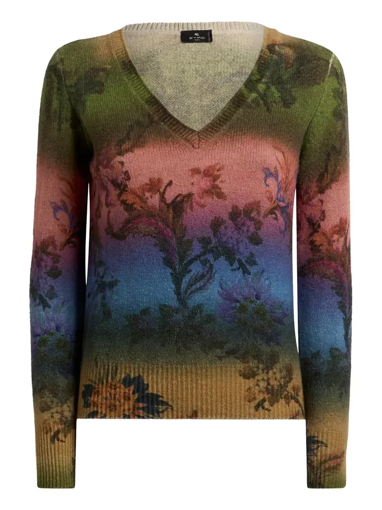 Printed Wool Sweater Printed Wool Sweater
