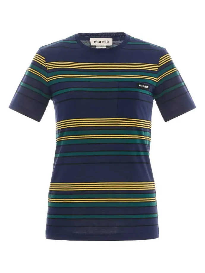 Striped Cotton Jersey T-Shirt Striped Cotton Jersey T-Shirt