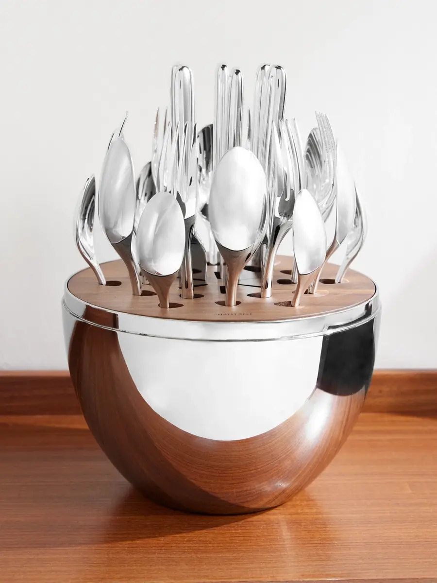 Christofle MOOD Easy Silver-Plated Flatware Set with Case - Men