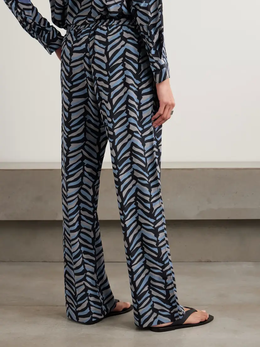 Matteau Printed Silk Crepe De Chine Straight-leg Pants | Thumbnail 4 Matteau Printed Silk Crepe De Chine Straight-leg Pants | Thumbnail 4
