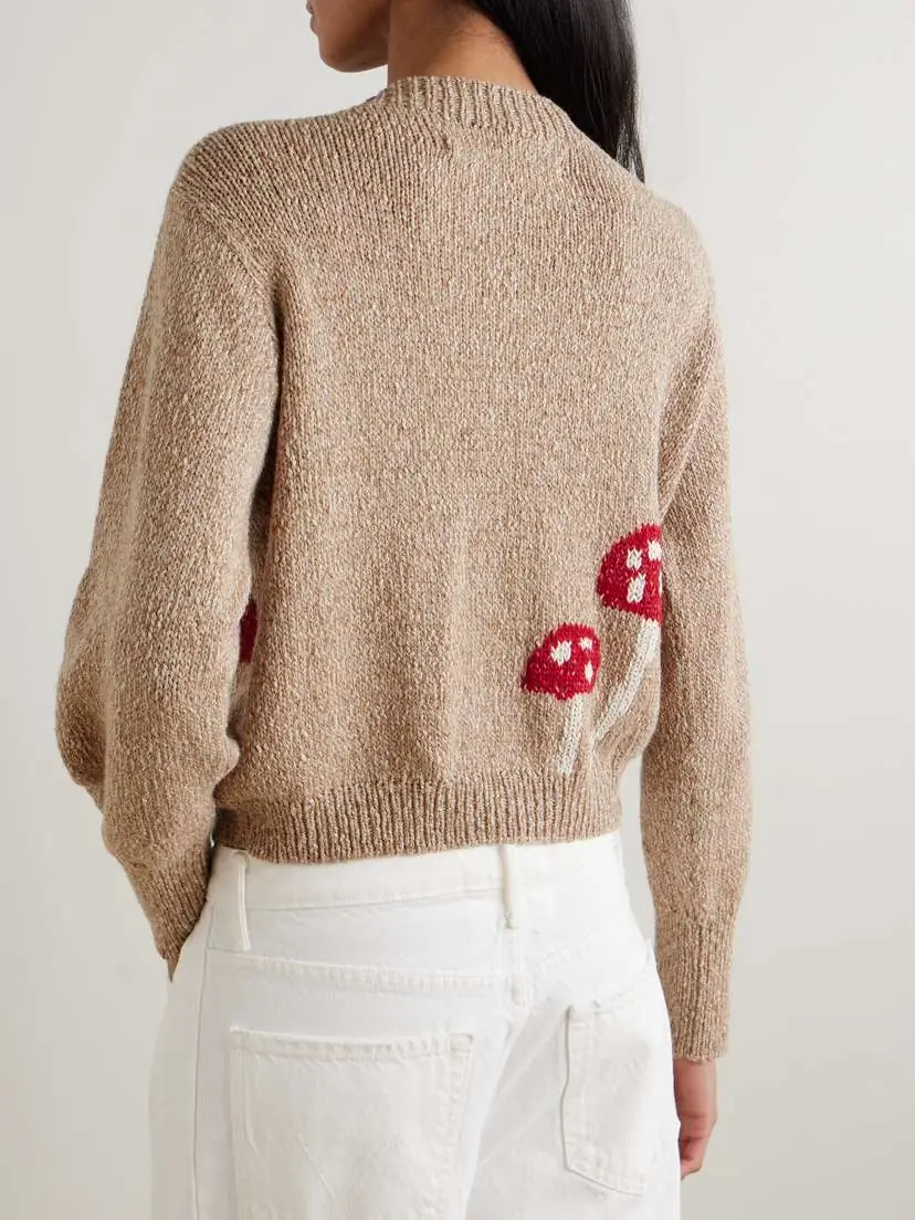 ALIX OF BOHEMIA Sammi Intarsia-knit Alpaca, Wool And Cotton-blend Cardigan | Thumbnail 3 ALIX OF BOHEMIA Sammi Intarsia-knit Alpaca, Wool And Cotton-blend Cardigan | Thumbnail 3