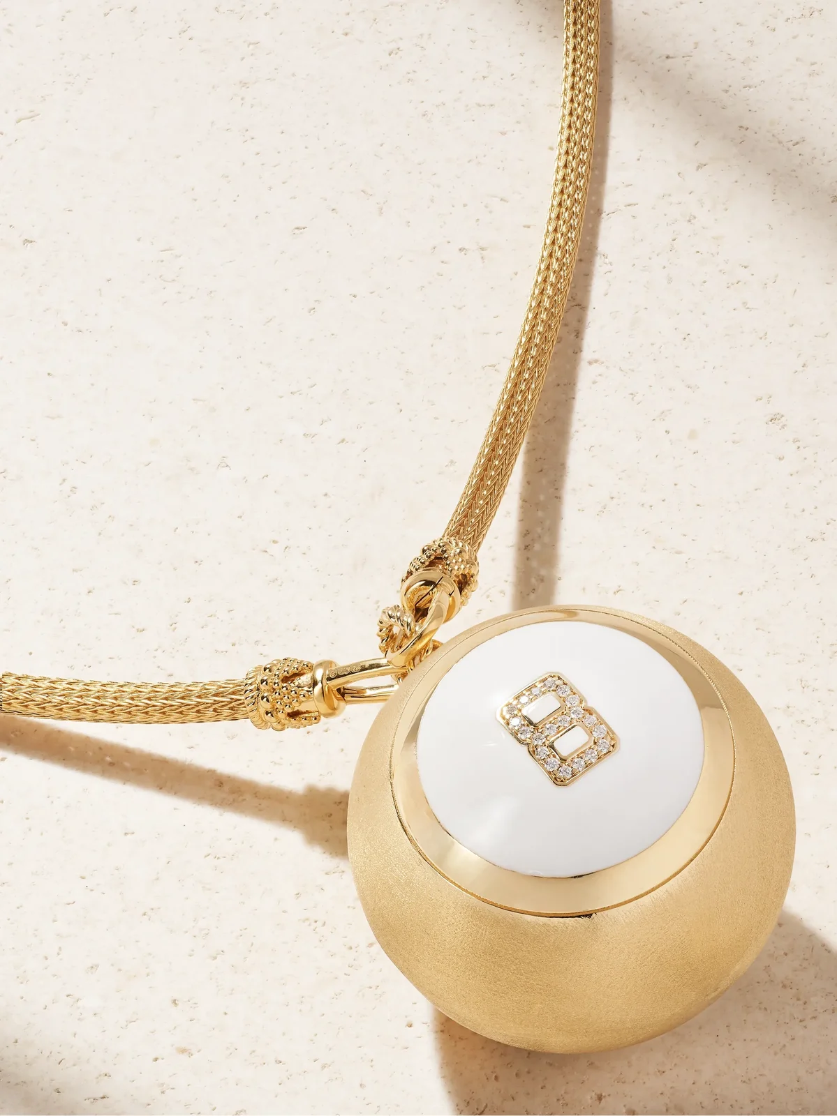 Magic Ball Indian 18-karat Gold, Enamel And Diamond Necklace Magic Ball Indian 18-karat Gold, Enamel And Diamond Necklace