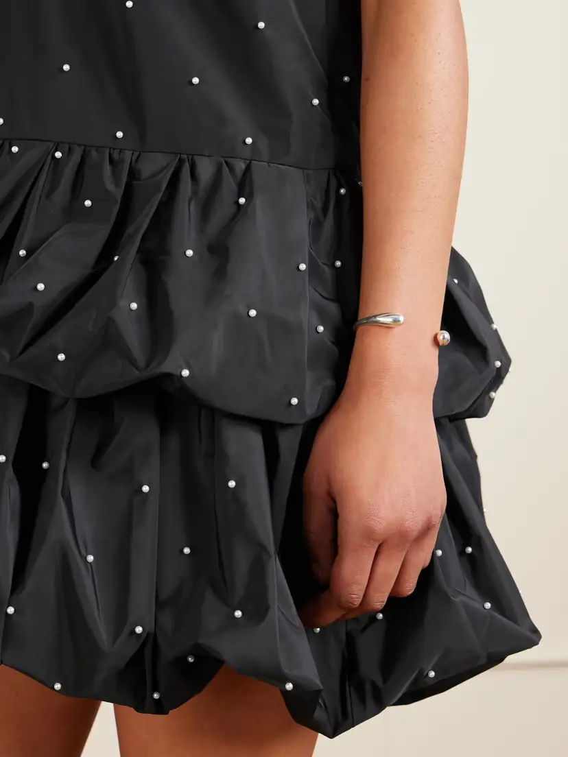 Sea Alberta Tiered Embellished Taffeta Mini Dress | Thumbnail 4