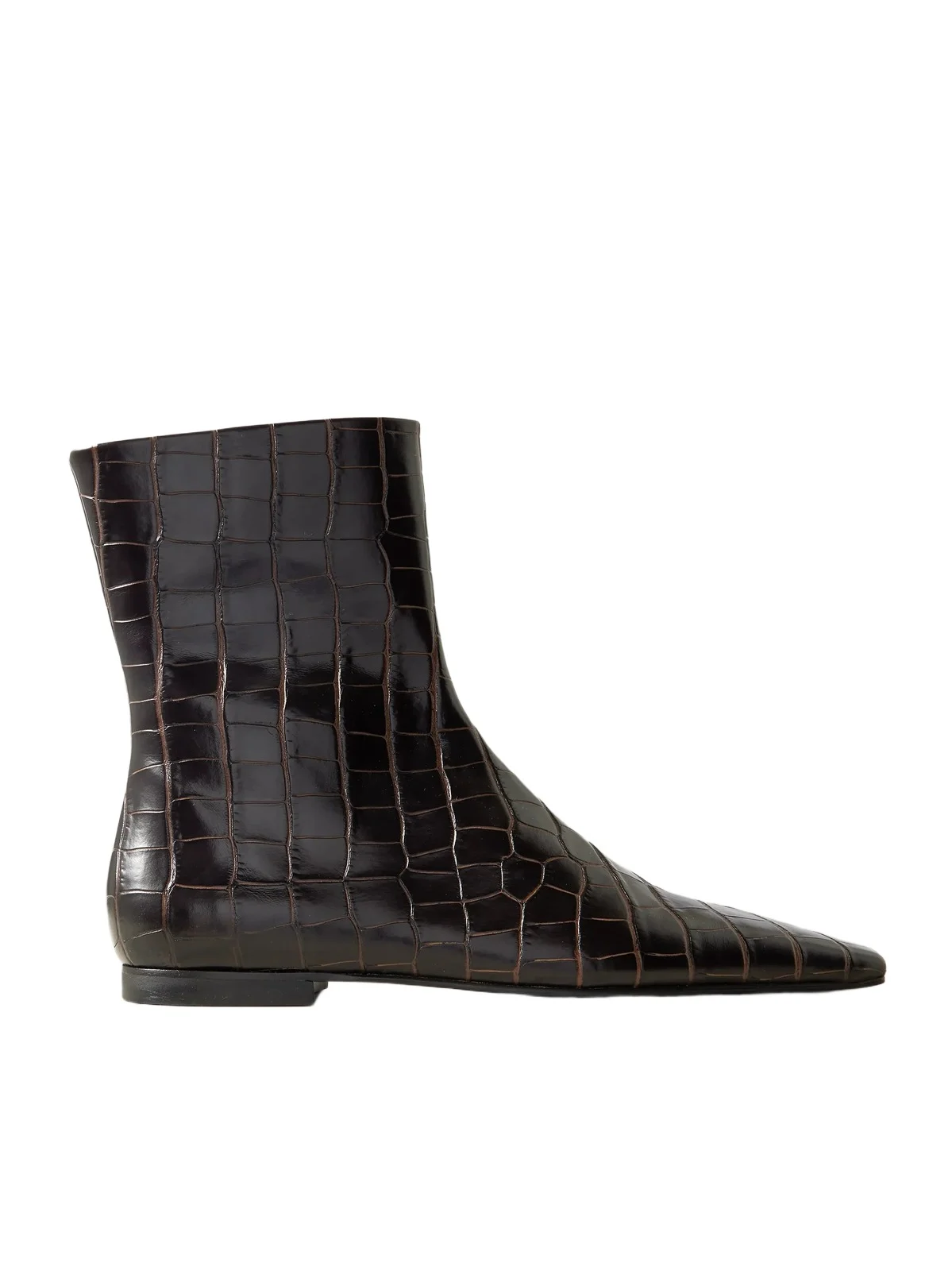 Croc-effect Leather Chelsea Boots Croc-effect Leather Chelsea Boots