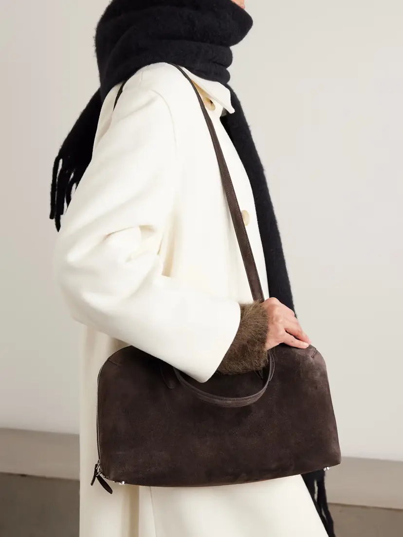 TOTEME Day Medium Suede Tote | Thumbnail 5 TOTEME Day Medium Suede Tote | Thumbnail 5