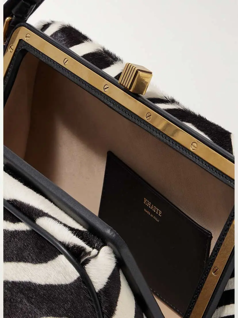 Khaite Cate Leather-trimmed Zebra-print Calf Hair Tote | Thumbnail 5 Khaite Cate Leather-trimmed Zebra-print Calf Hair Tote | Thumbnail 5