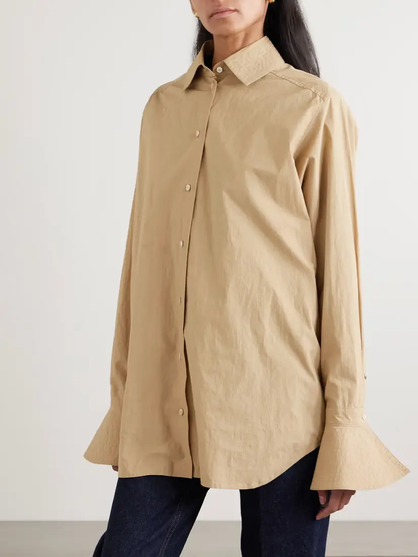 OSSOU Haze Oversized Cotton-poplin Shirt | Thumbnail 3 OSSOU Haze Oversized Cotton-poplin Shirt | Thumbnail 3