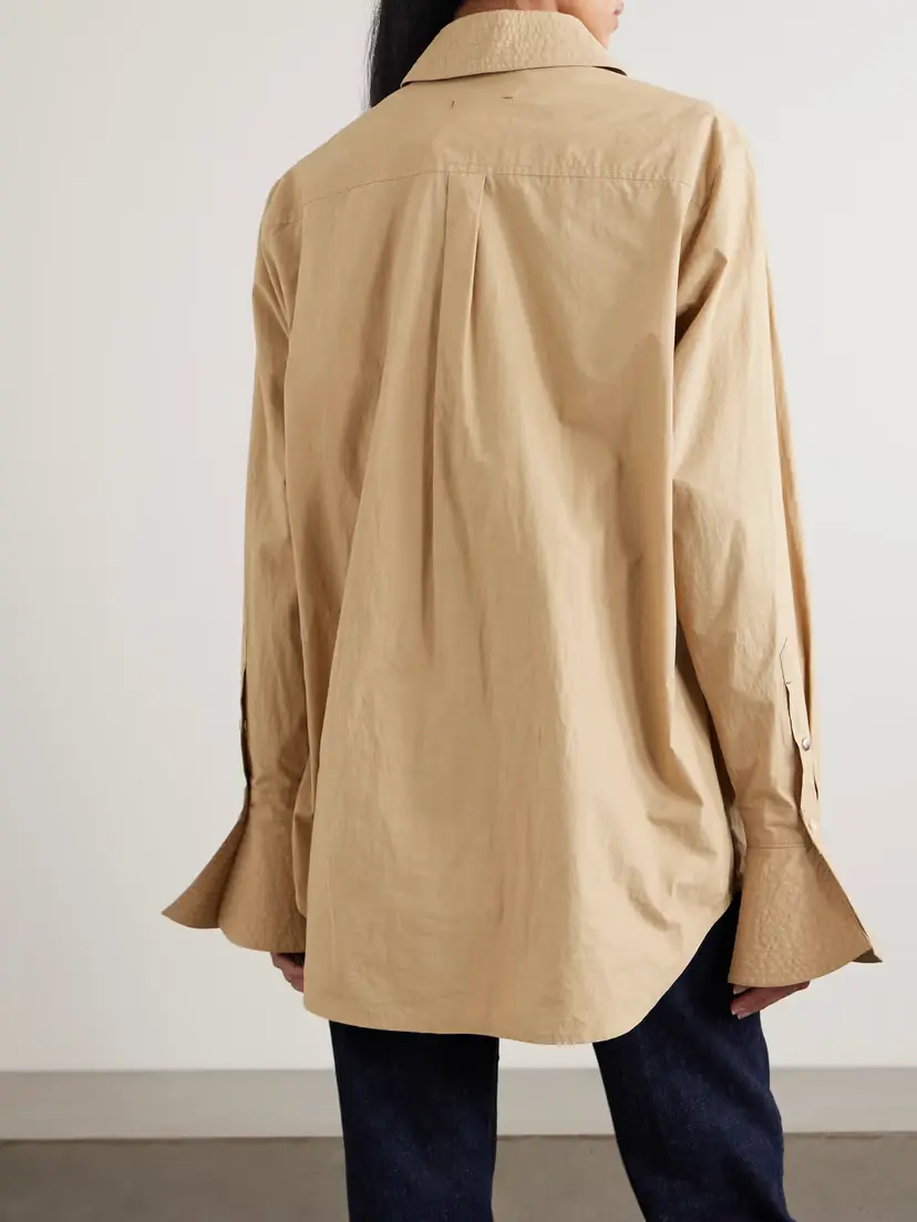 OSSOU Haze Oversized Cotton-poplin Shirt | Thumbnail 4 OSSOU Haze Oversized Cotton-poplin Shirt | Thumbnail 4